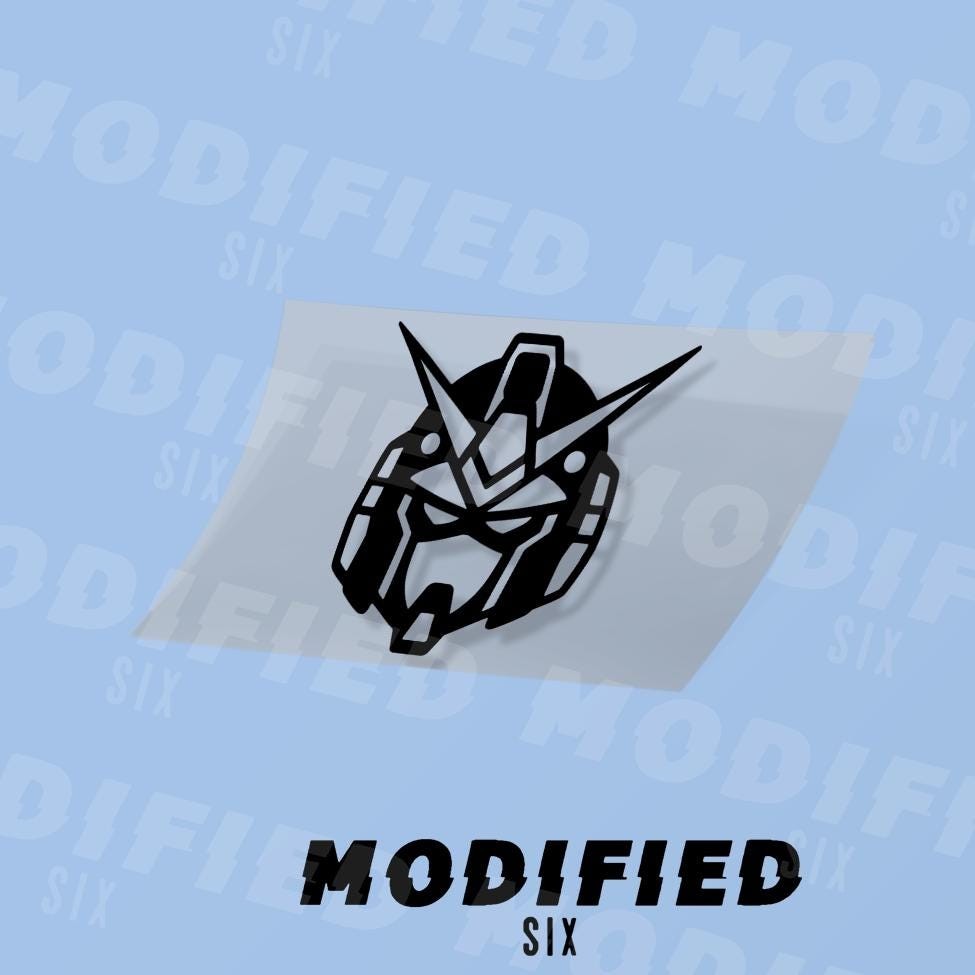 Gundam Pilot Helmet Decal Style 2 Anime Vinyl Car Sticker 55+ Colors