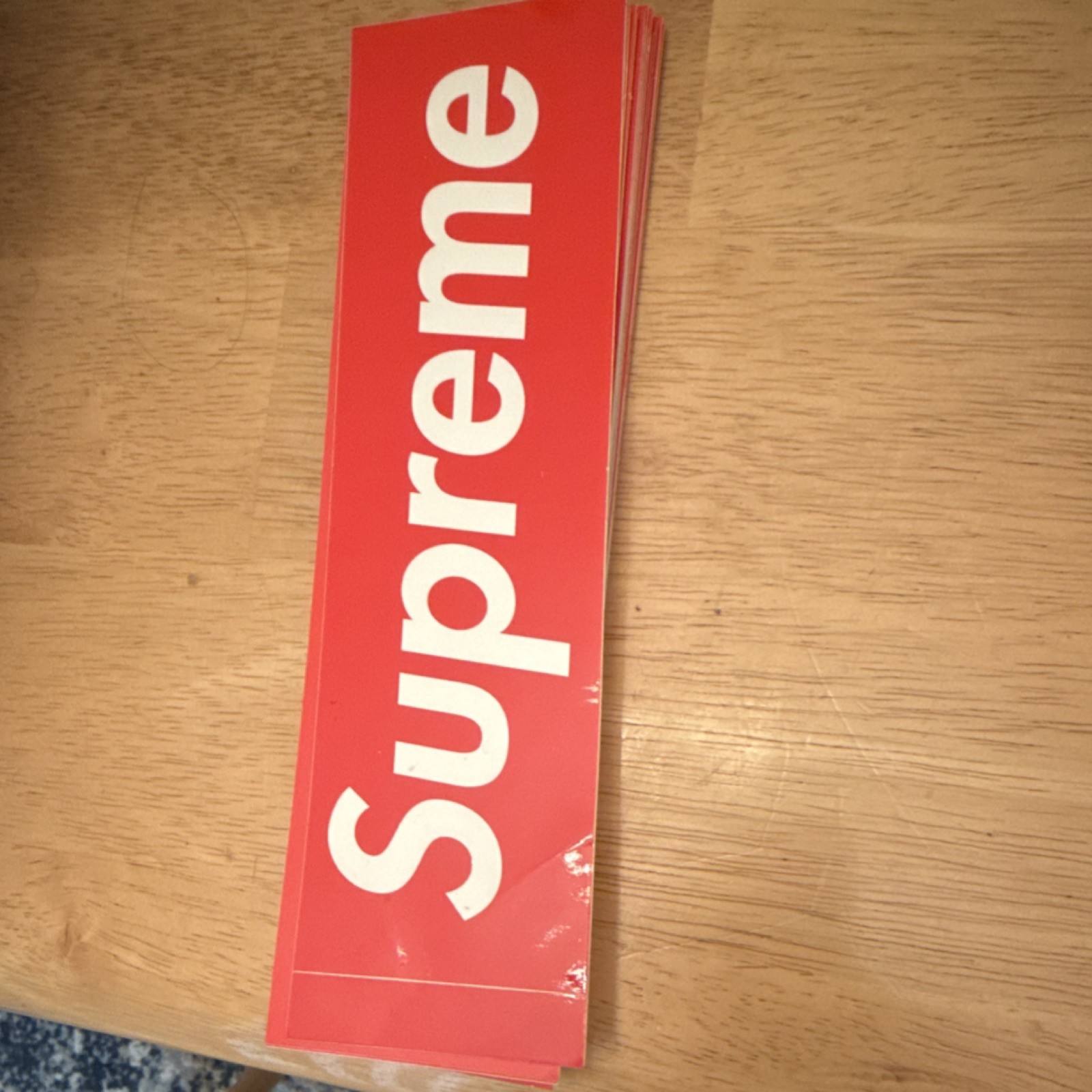 Supreme Red Bogo Stickers (lot of 25)
