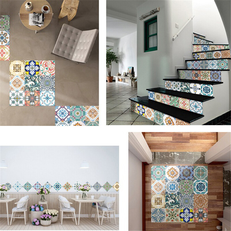 5pcs Vinyl Wall Scale Durable Decal Tiles Floor Stickers