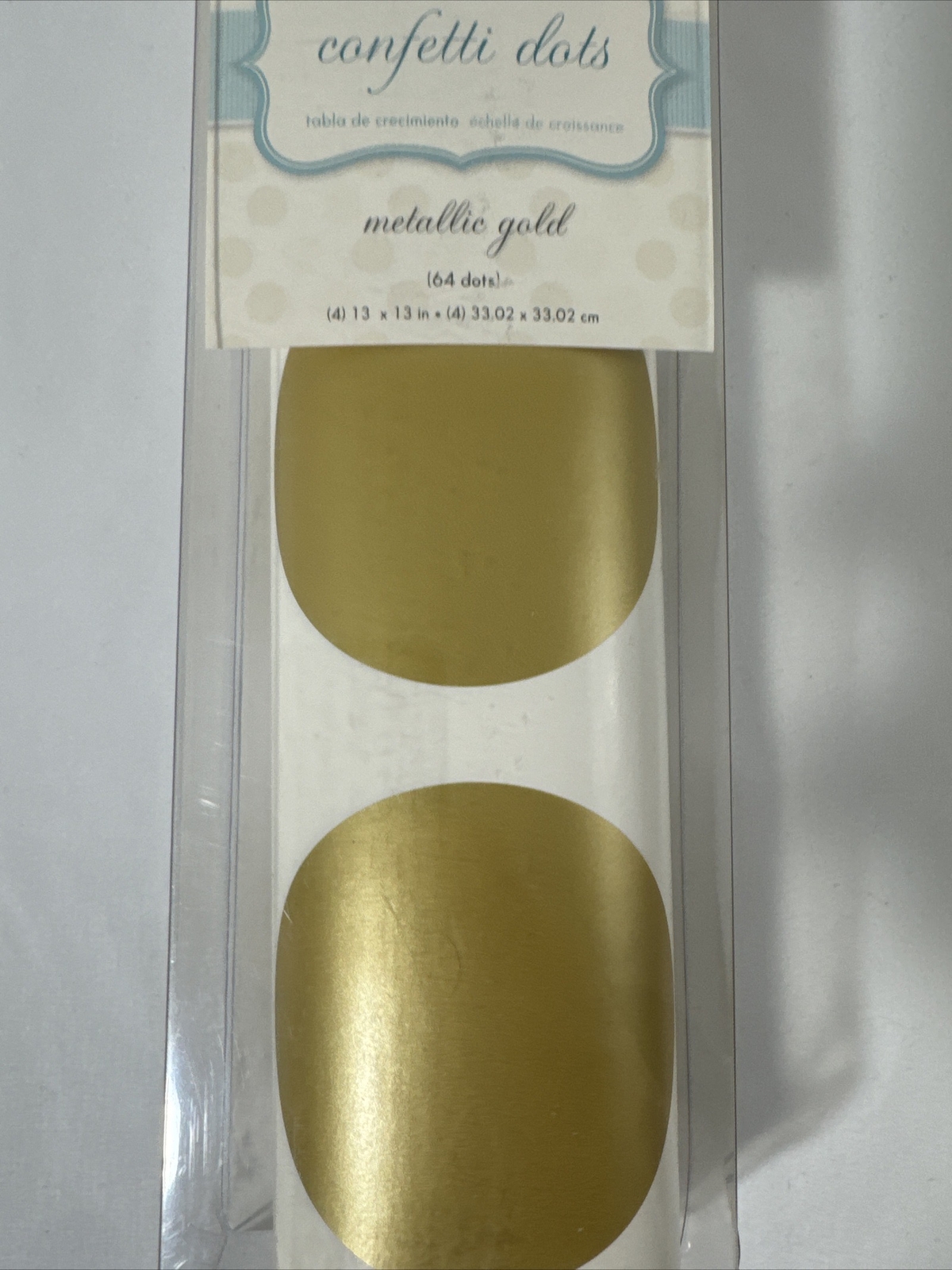 WallPops Metallic Gold Confetti Dot Wall Decals 64 Pack Peel Stick Wall Decor