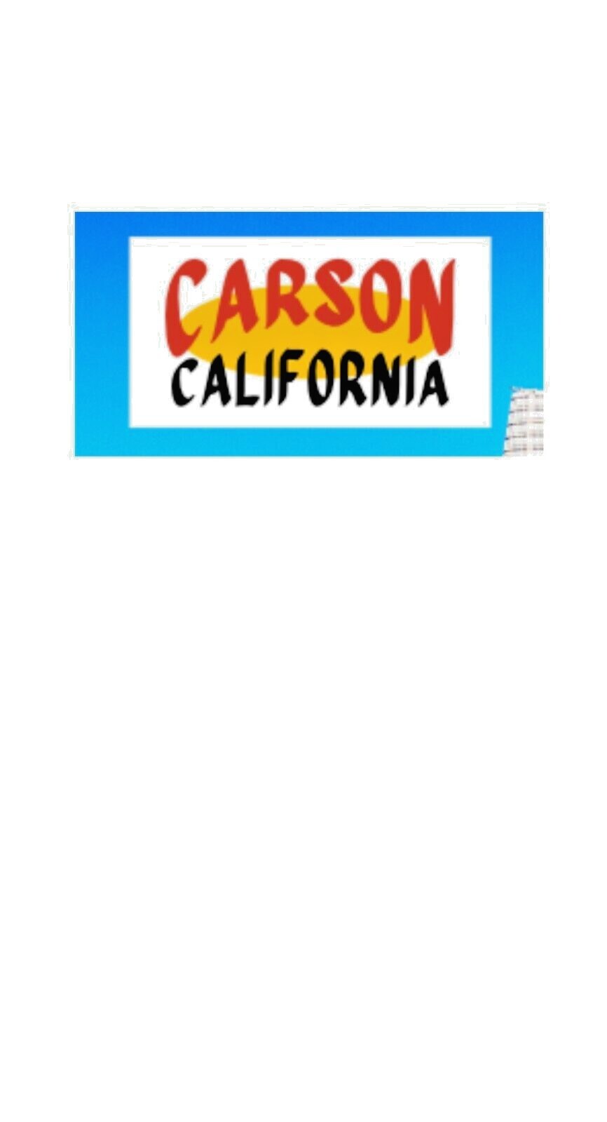 Jeepney Signage California Vinyl Decal Sticker