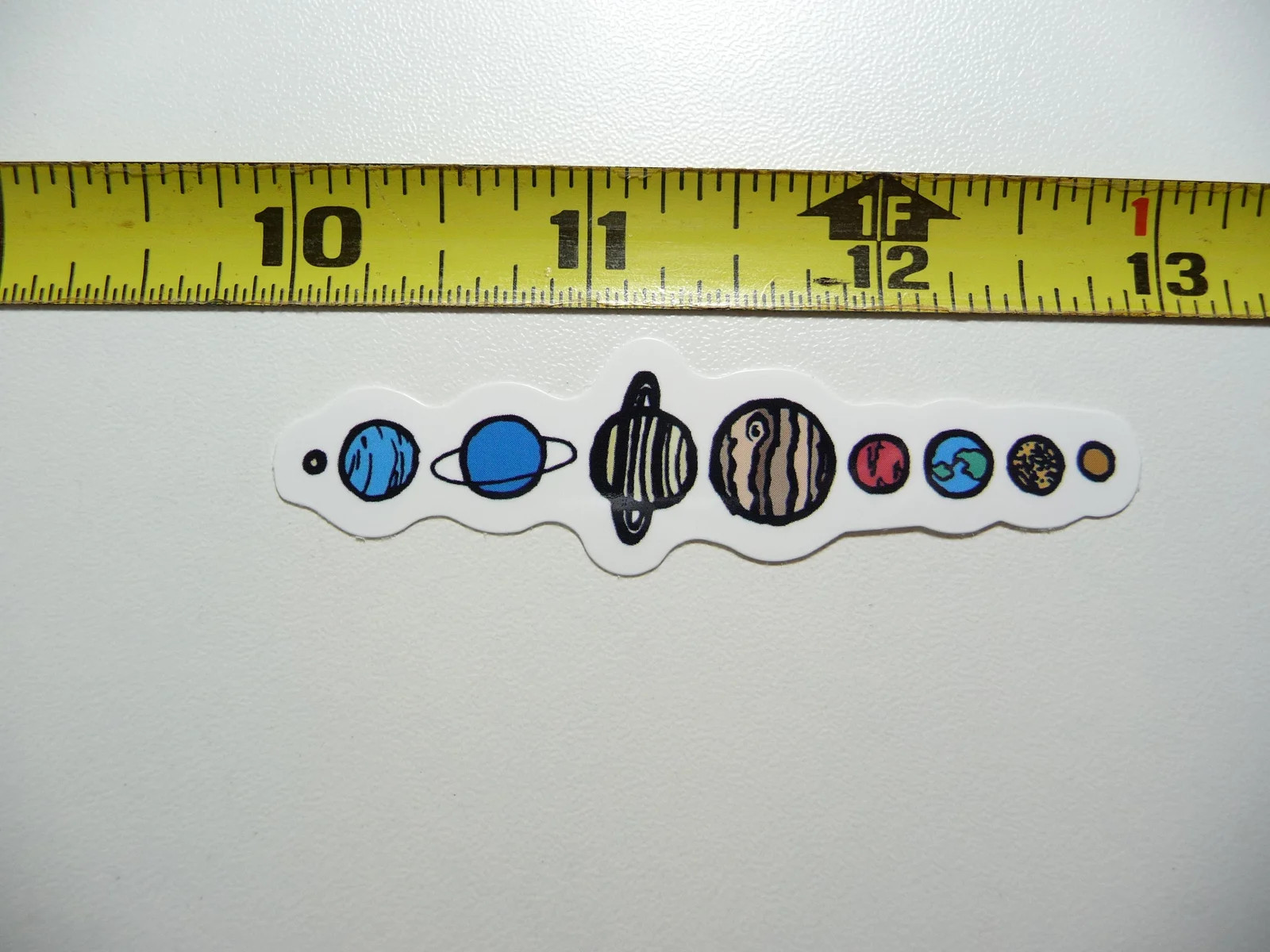 SOLAR SYSTEM PLANETS SMALL STICKER DECAL EXPLORATION OUTER GALAXY UNIVERSE
