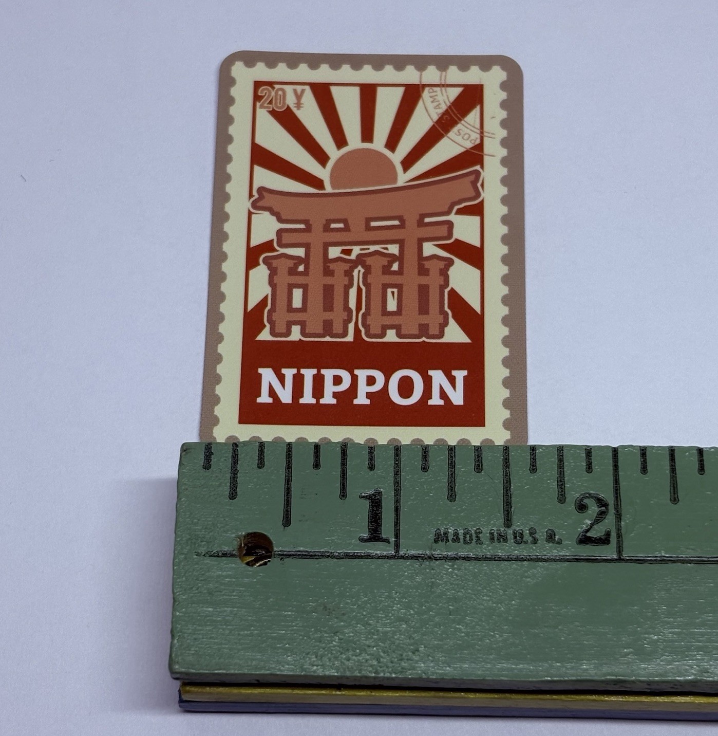 Nippon Torii Gate Postage Stamp Novelty Sticker Vinyl Decal Travel Cool Art Tc9
