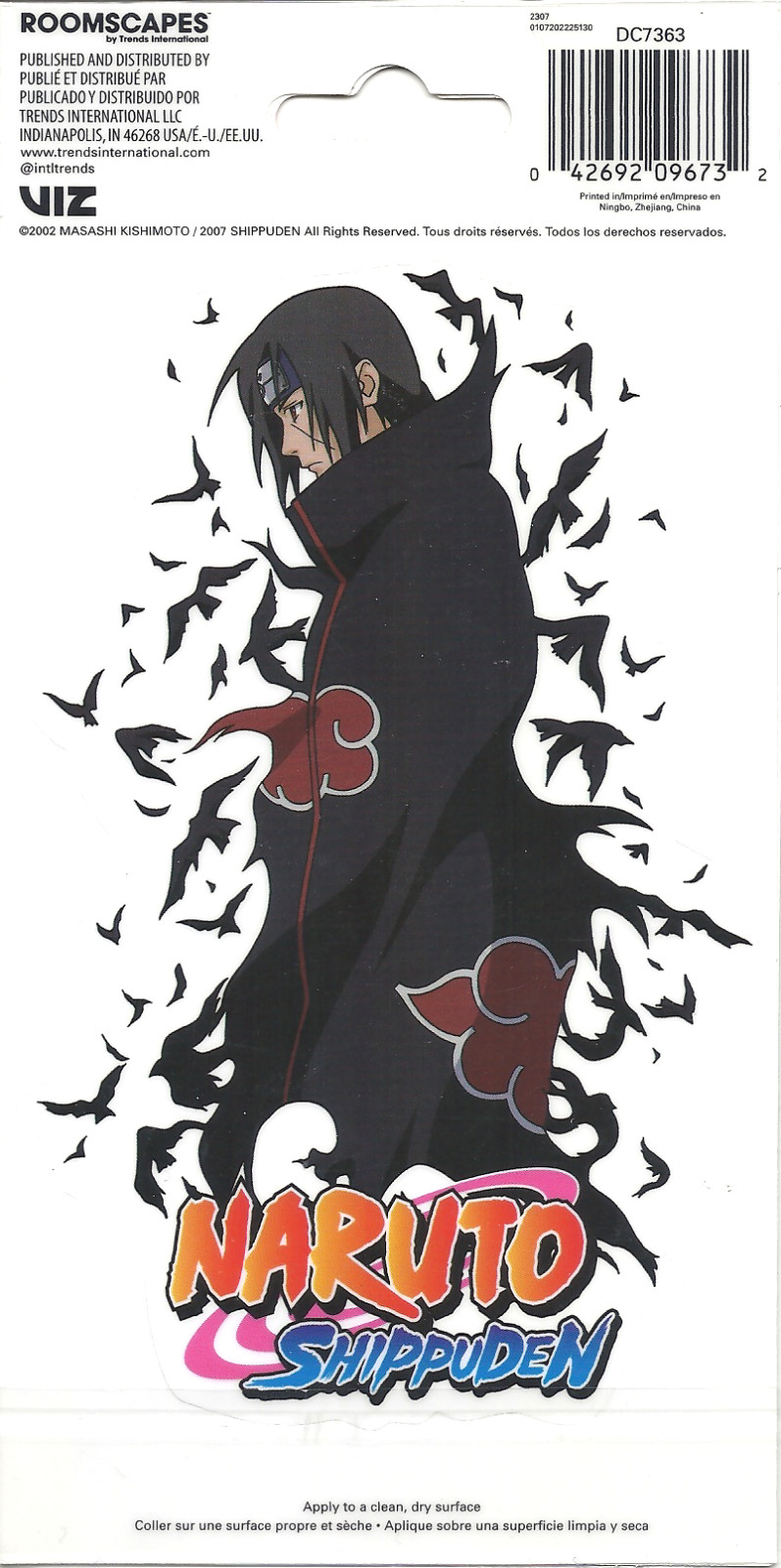 Naruto Shippuden Car Window Decal Sticker 3.5in x 6in