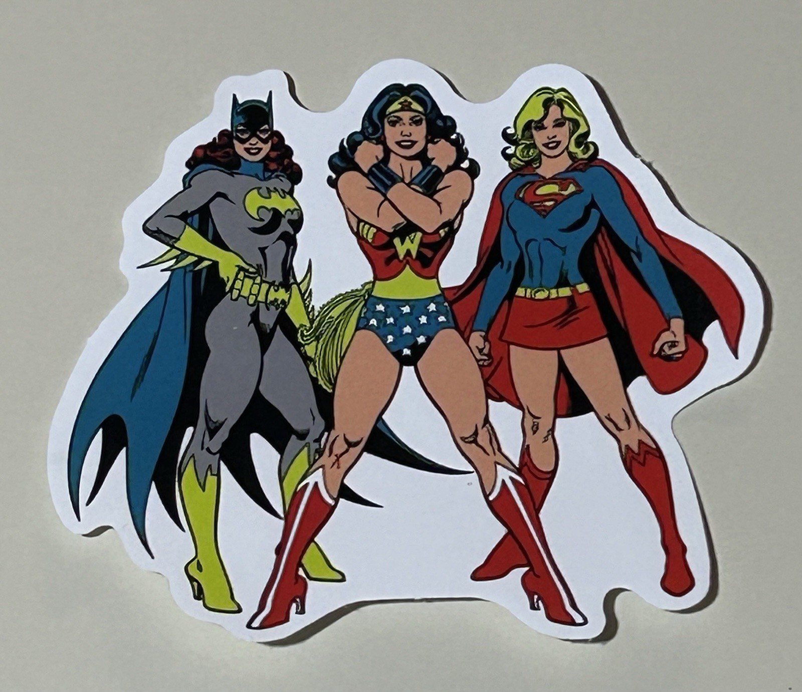 Sticker Decal Superhero Wonder Woman Batwoman Superwoman Marvel Comics 3”x2.5”