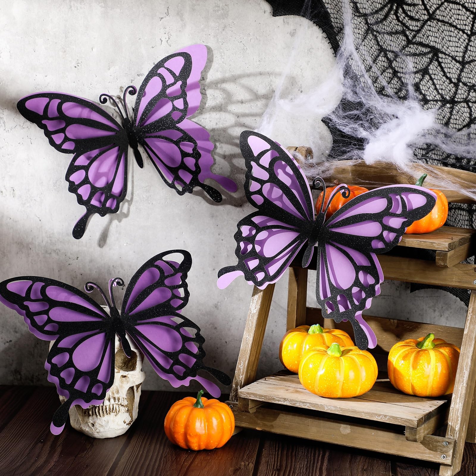 12 Pcs 3D Large Butterfly Party Decoration 12 Inch 10 Inch Big Butterfly Cent…