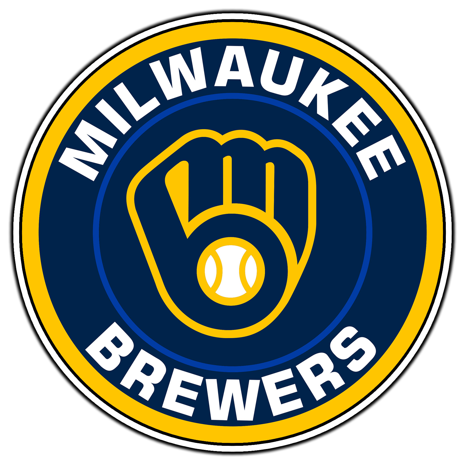 Milwaukee Brewers Logo #14 Baseball Fan Sticker Waterproof Vinyl Decal Die-Cut