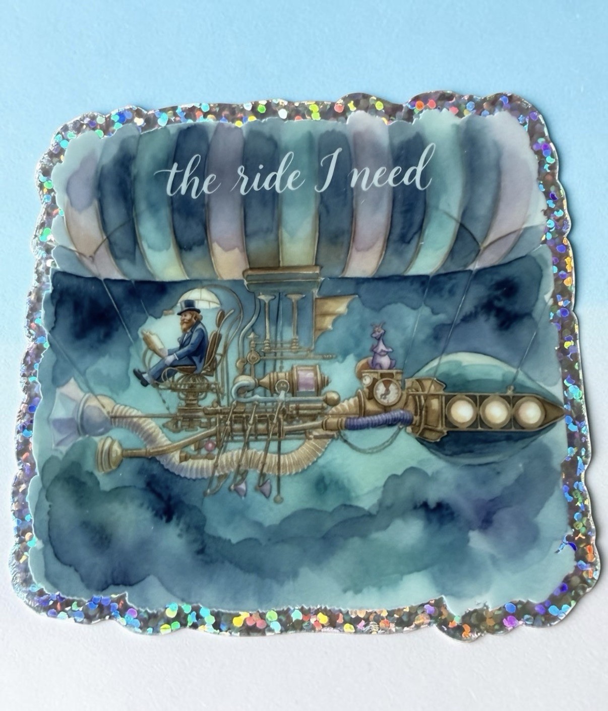 Dreamfinder Figment 3×3 Square Confetti Sticker 2 PK Charleston SC FREE SHIPPING