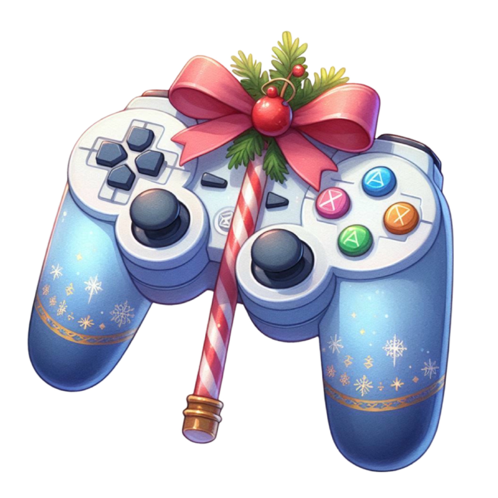 Christmas Game Controller Wall Decal Sticker 18X18cm Large