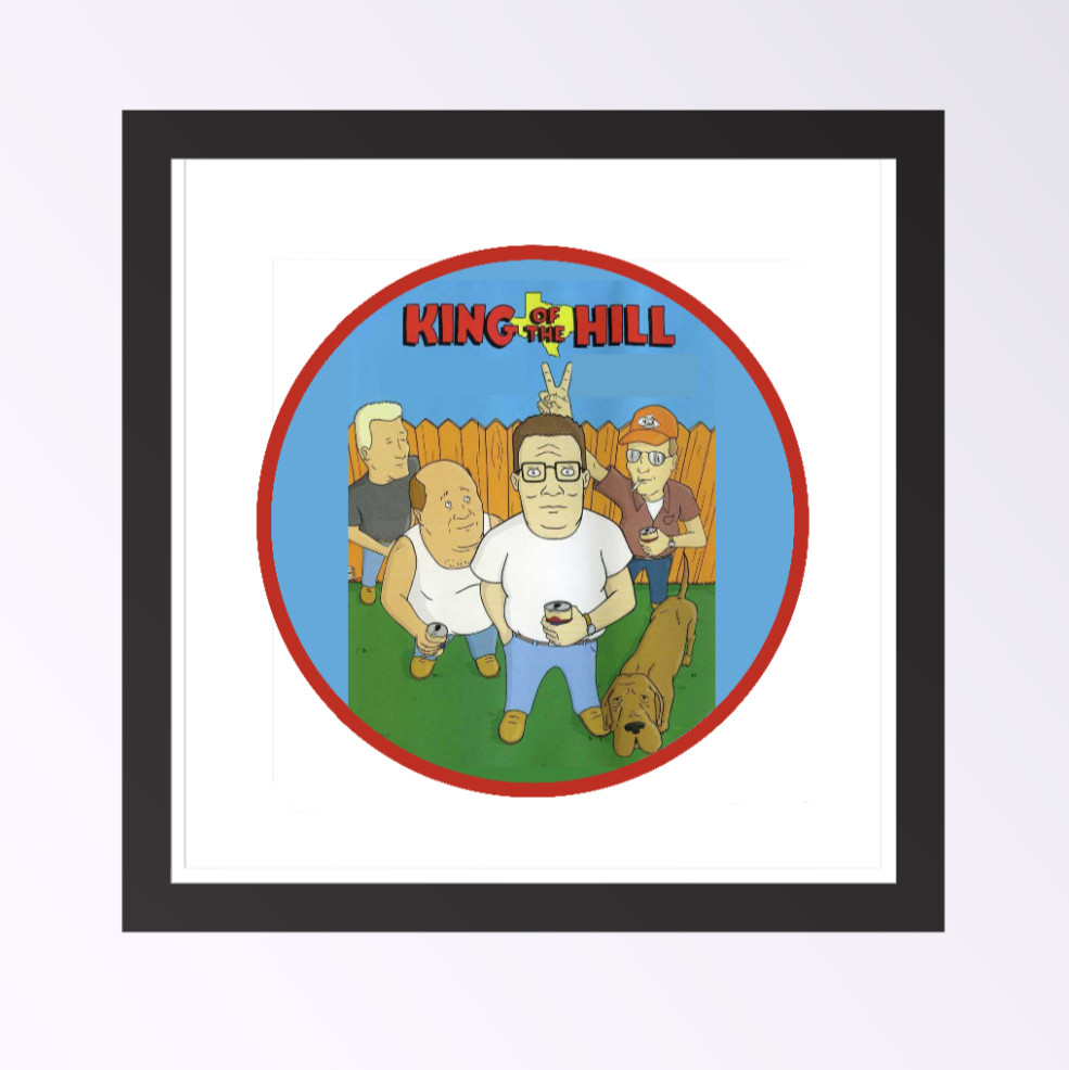 King Of The Hill – 4" Handmade Vinyl Decal Vehicle Laptop Cooler Decor Tumbler