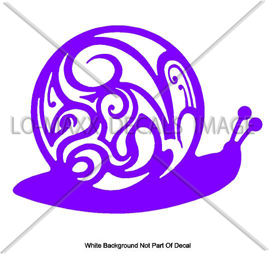 Fancy Snail Unique Creative Decorative Design High Quality Die Cut Vinyl Decal