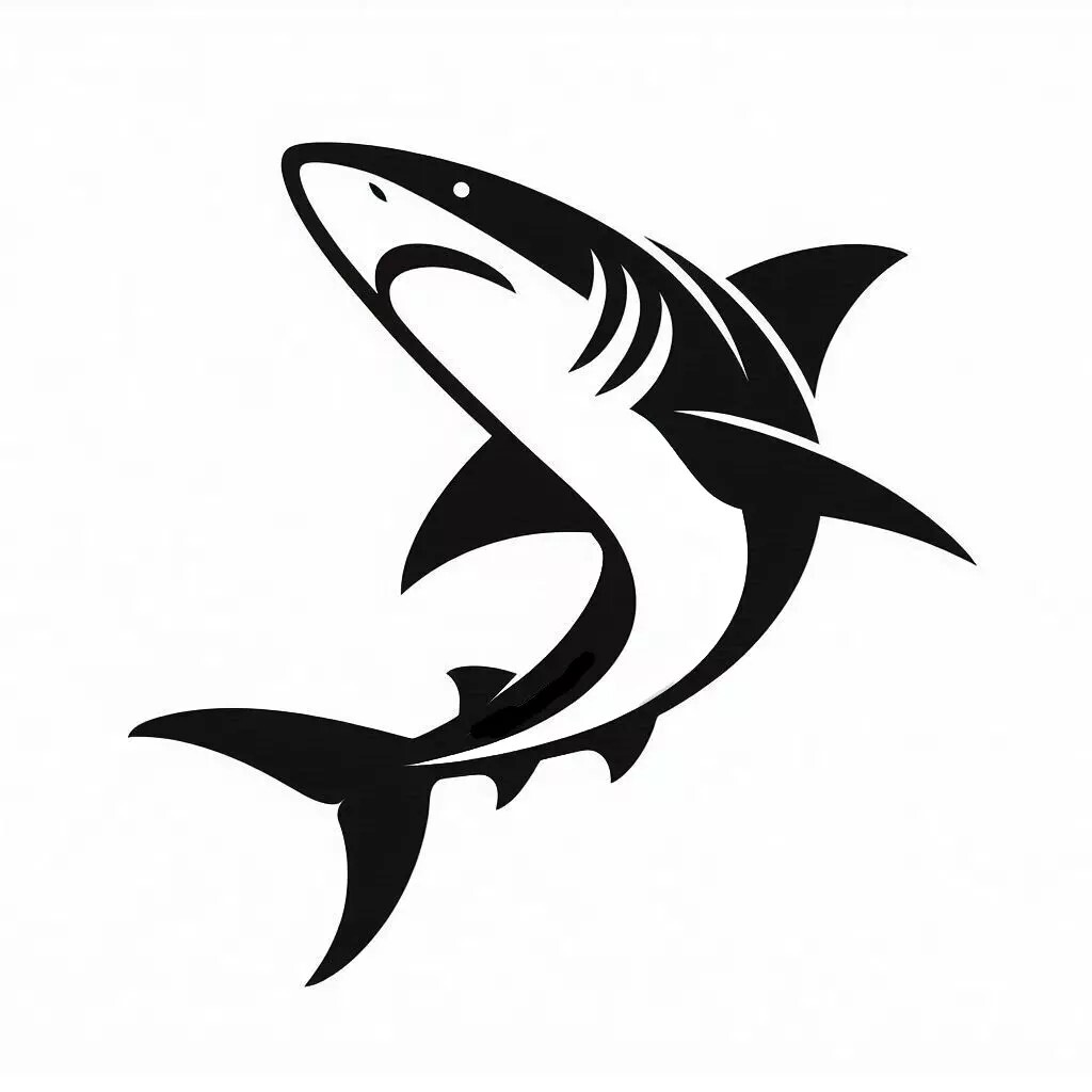 Shark Salt Life Fish Vinyl Decal for Laptop Windows Wall Car boat tool box