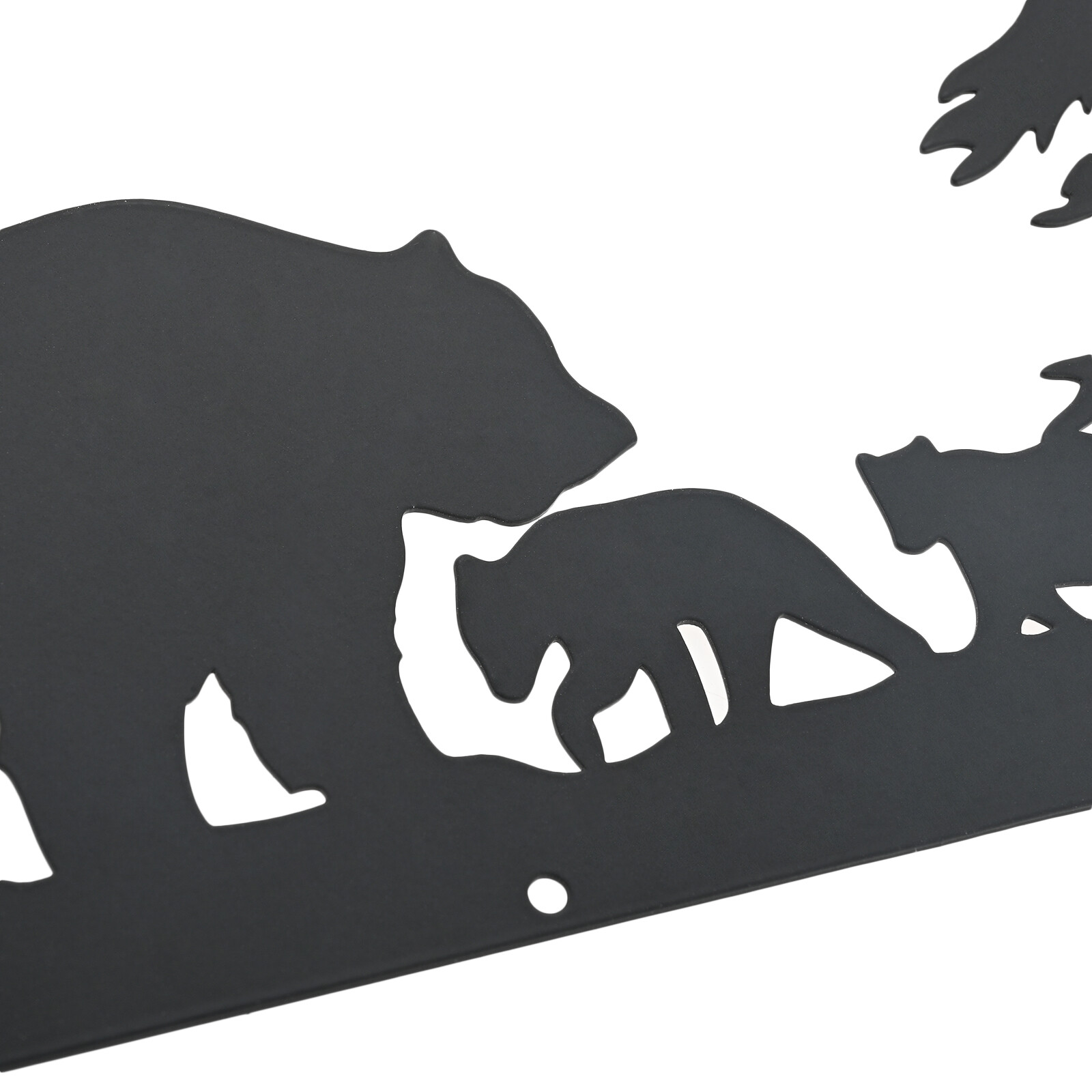 Metal Bear Forest Wall Sculpture Art Decoration for Living Room Bedroom Kitchen