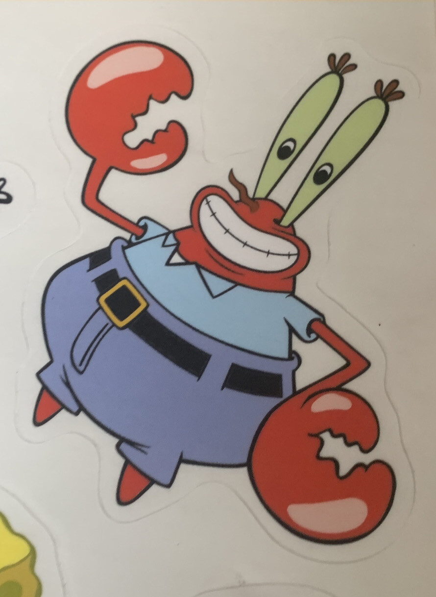 SpongeBob Squarepants Peel And Stick Wall Decals! Reusable & Residue Free!