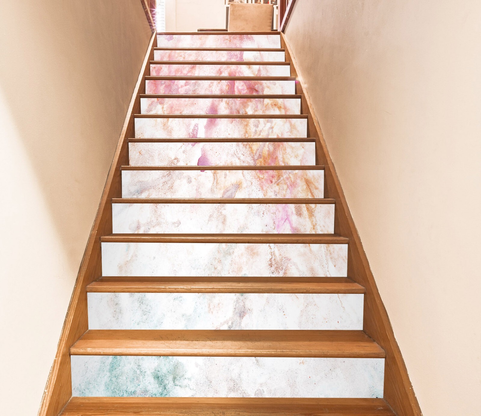 3D Pink Texture 564 Stair Risers Decoration Photo Mural Vinyl Decal Wallpaper