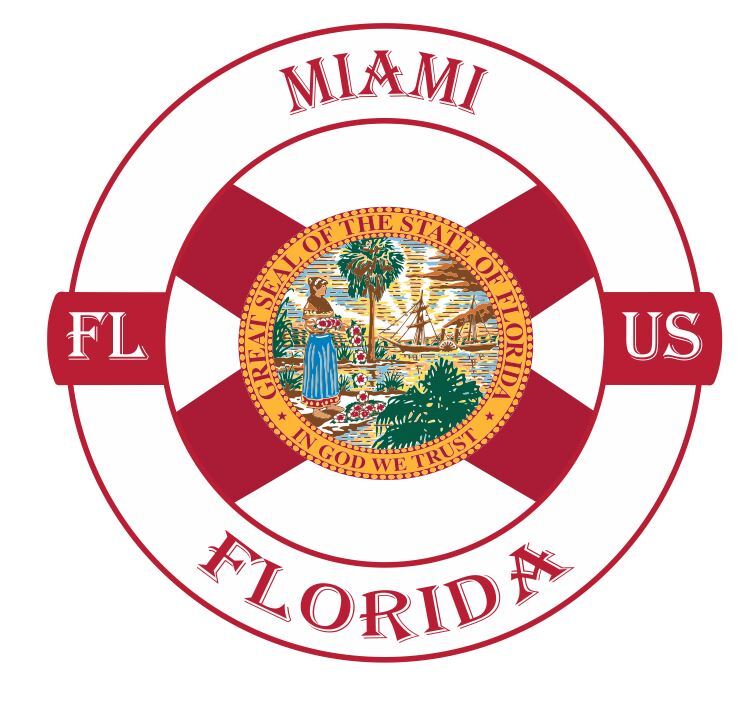 Miami Florida Sticker Decal A595