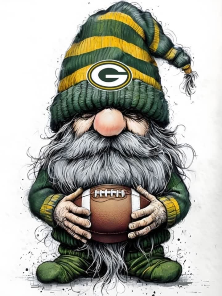 Green Bay Gnome Decal Sticker Car Truck Wall Mirror Phone Tumbler Bumper Window