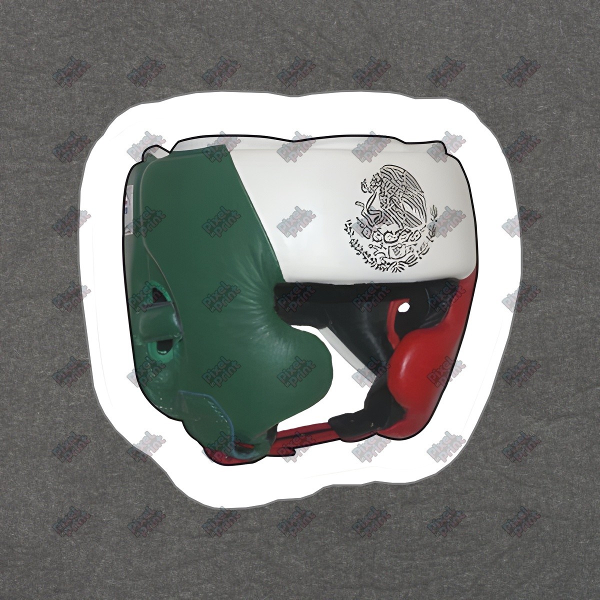Mexican Flag Boxing Headgear Vinyl Sticker Sports Decal Gym Decor #453100