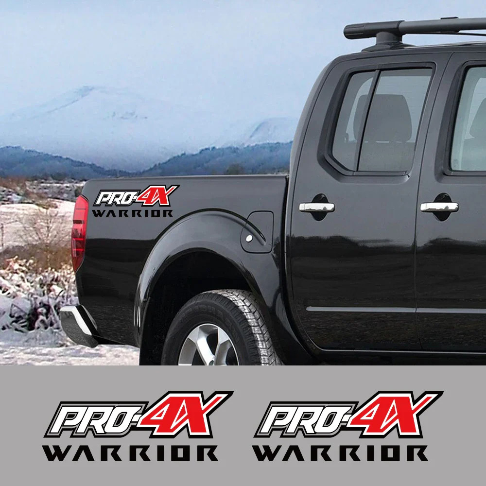 Aftermarket Pro-4X Rear Bed Side Decal for Nissan Navara Warrior / SL / ST | Vin