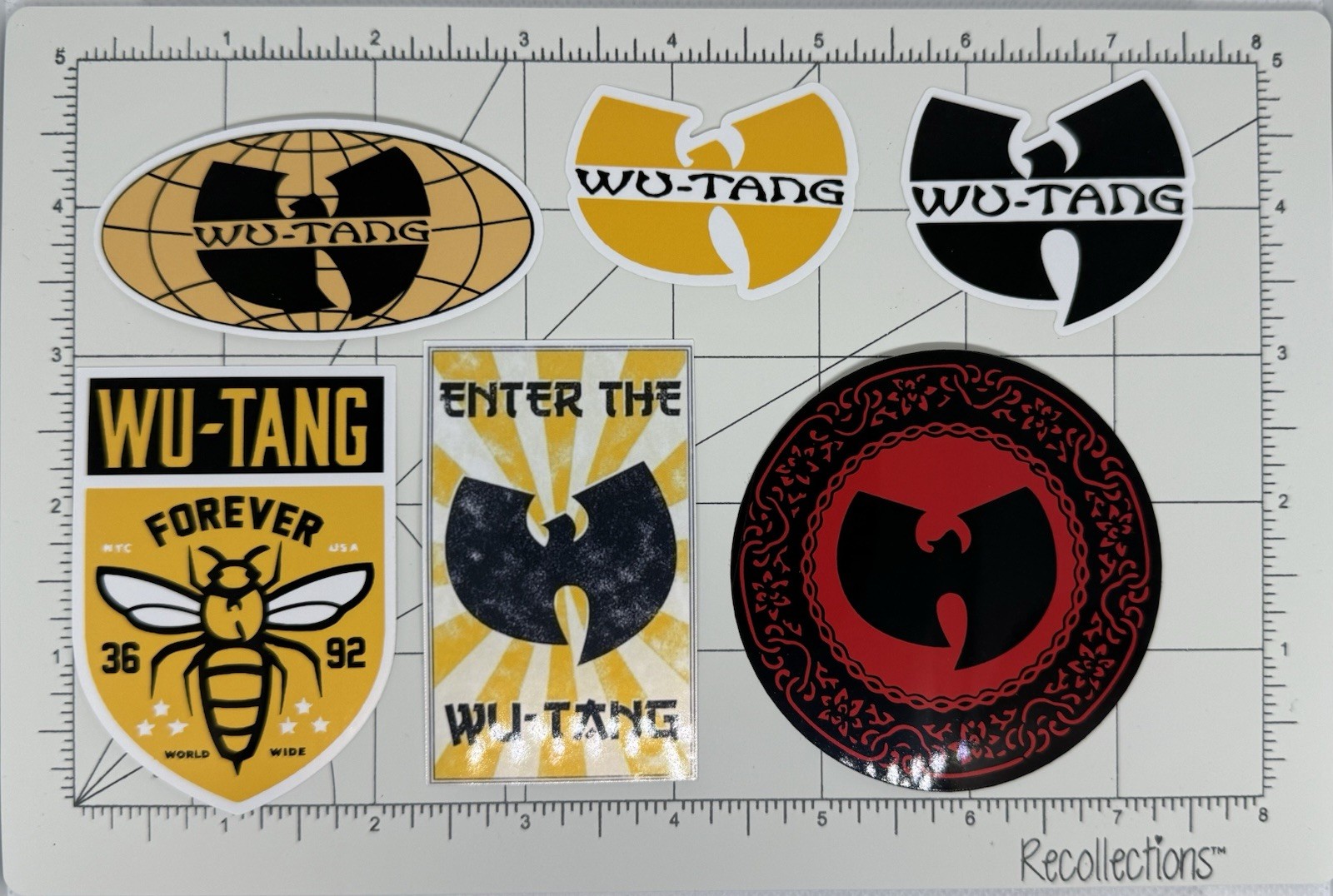 Wu Tang Clan Stickers 6 Sticker Lot Hip Hop Rap Music