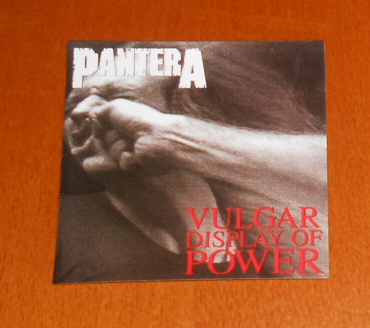 Pantera Vulgar Display of Power Sticker (rectangle) 3×2