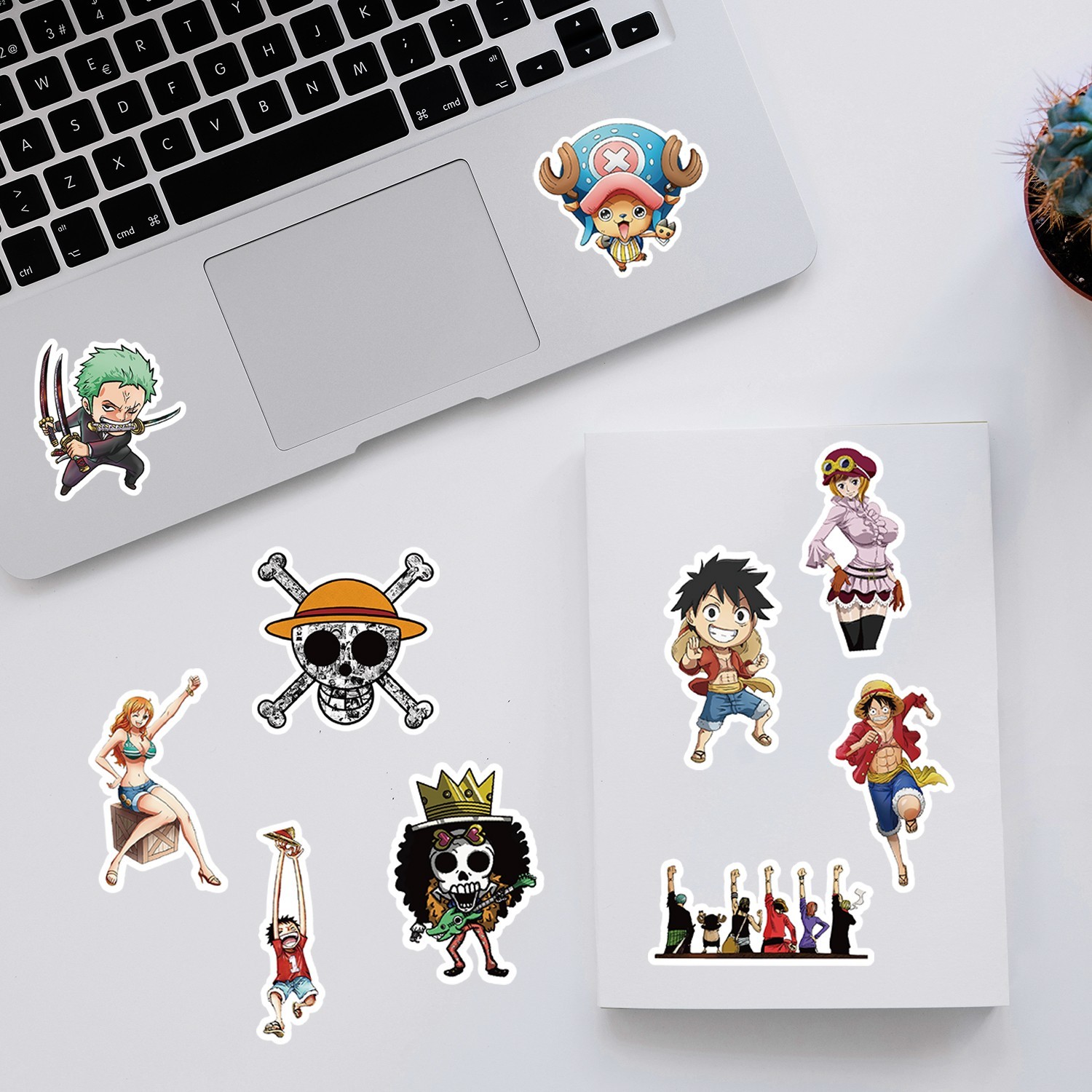 50pcs Waterproof Vinyl Stickers One Piece Anime Luggage Phone Laptop Fridge