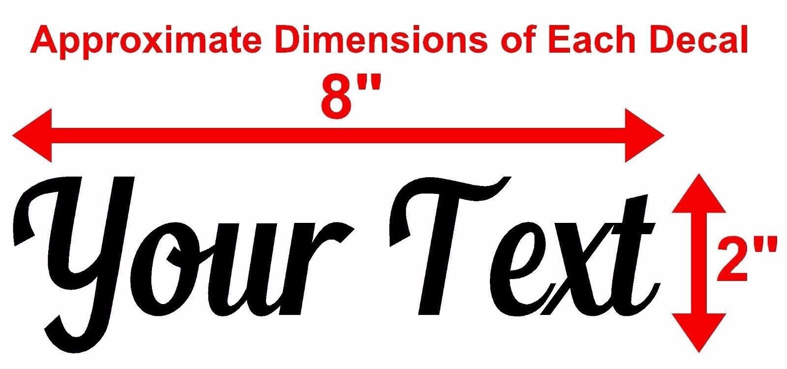 YOUR TEXT Vinyl Decal Sticker Car Window Bumper CUSTOM Personalized Lettering