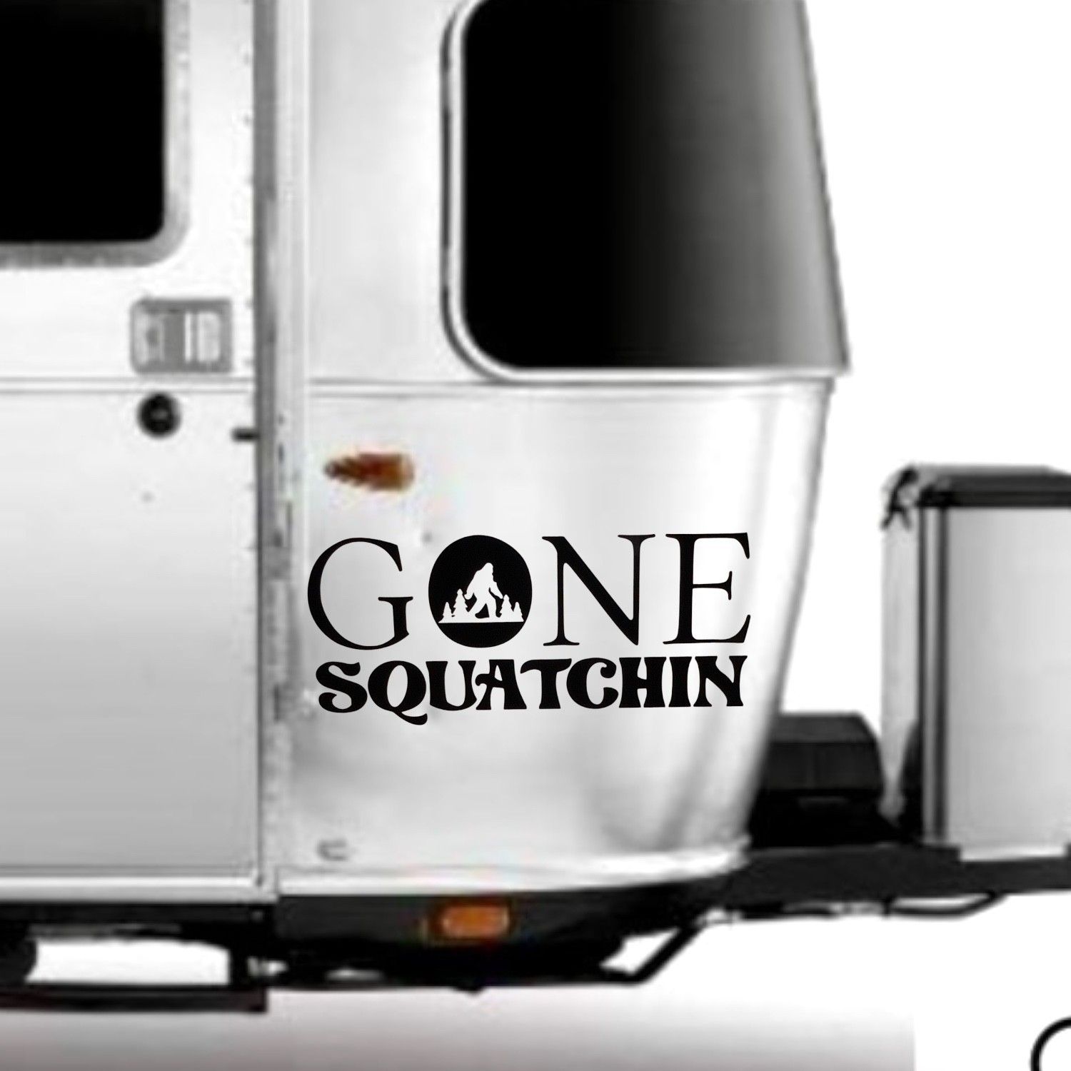 Gone squatchin bigfoot vinyl decal for cars trucks laptop most smooth surfaces