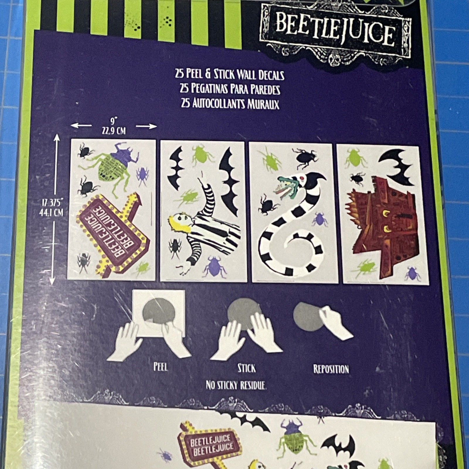 Beetlejuice Movie Room Mates 25 Peel And Stick Wall Decals Repositionable