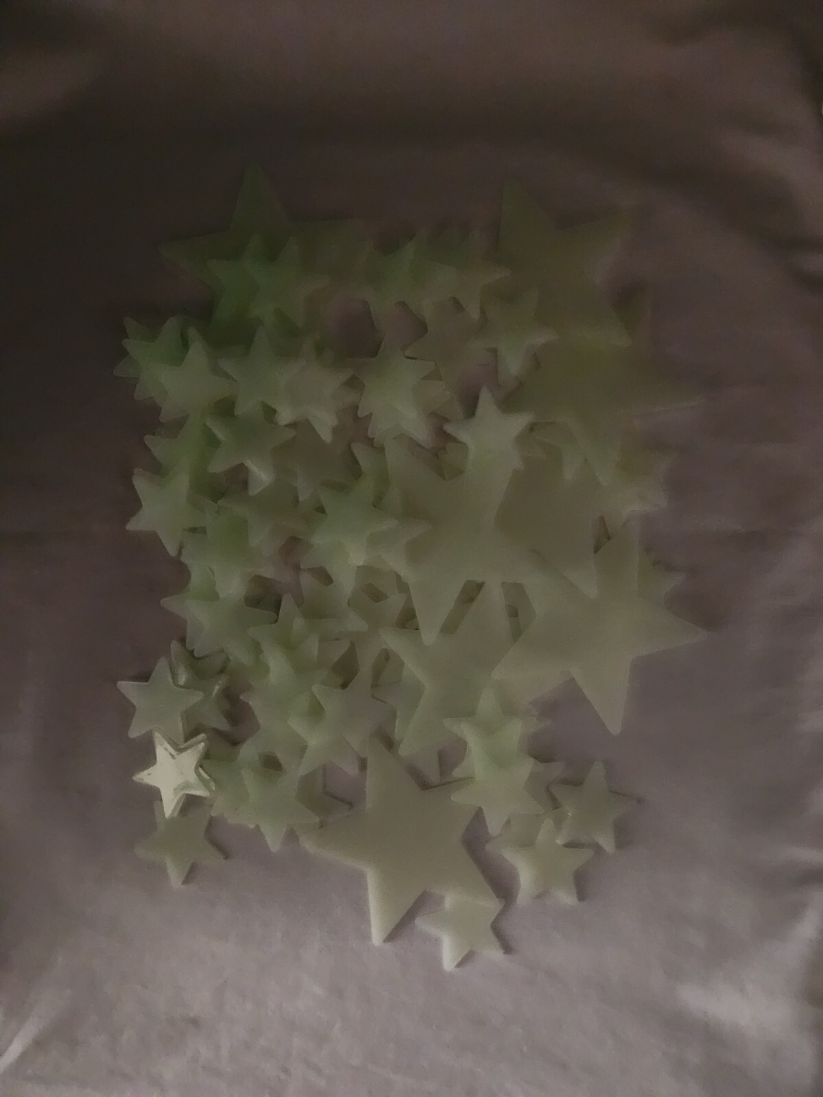 DaMert Company Plastic Jar of 129 GLOW STARS Classic Toys of the 20th Century