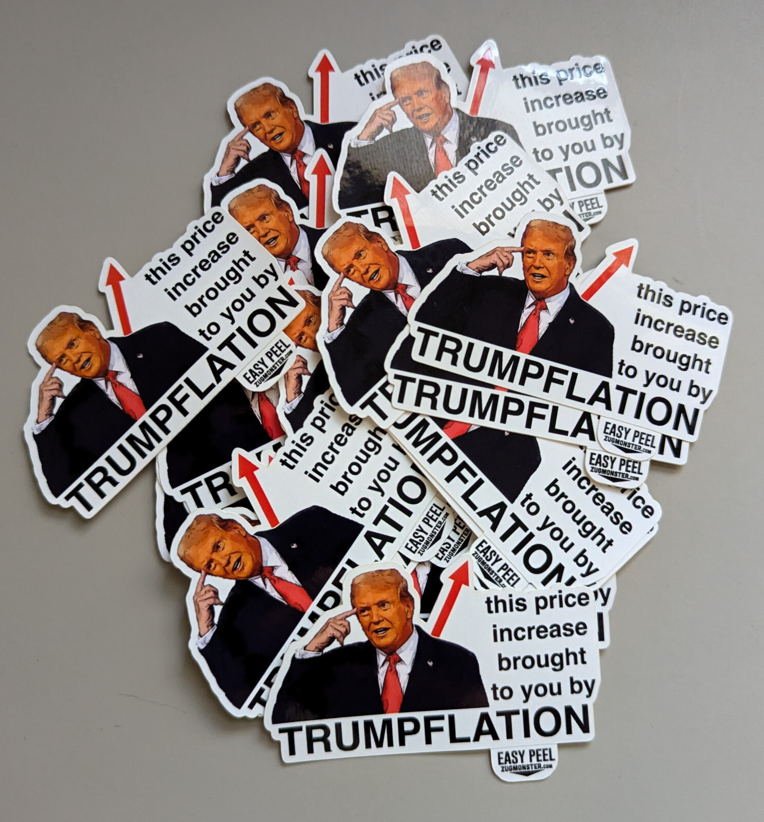 Trumpflation Anti-Trump Stickers Inflation Gas Pump Grocery Price I Did That