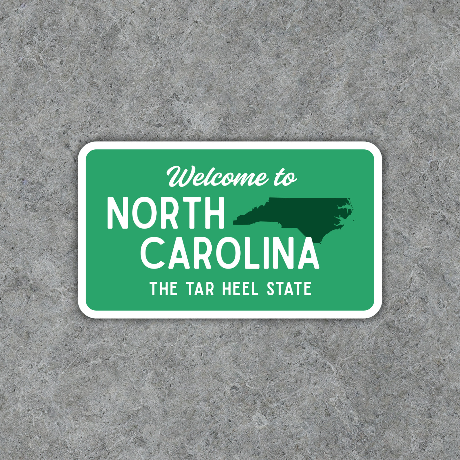 Welcome to North Carolina Sticker The Tar Heel State Vinyl Waterproof Decal