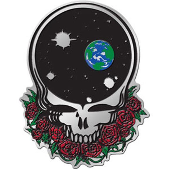 Grateful Dead Space Your Face Metallic Emblem Sticker Decal Rock