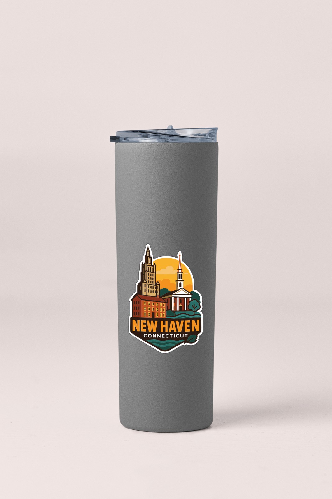New Haven Sticker Decal Vinyl Die-Cut City Skyline Landmark Design