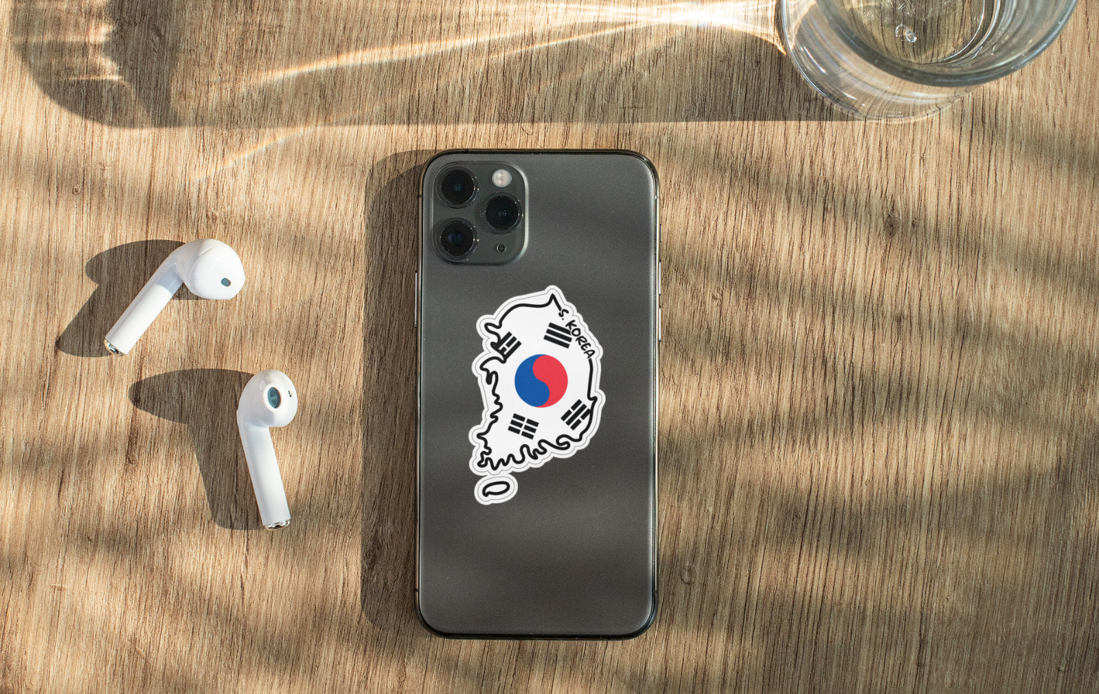 South Korea Map Flag Sticker Decal