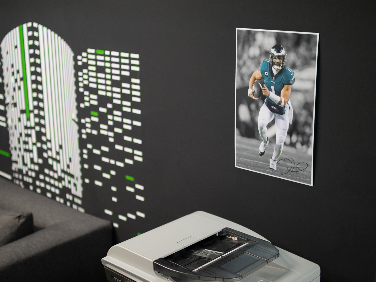 Football Quarterback Wall Vinyl Decal Graphic Poster Print Removable Adhesive