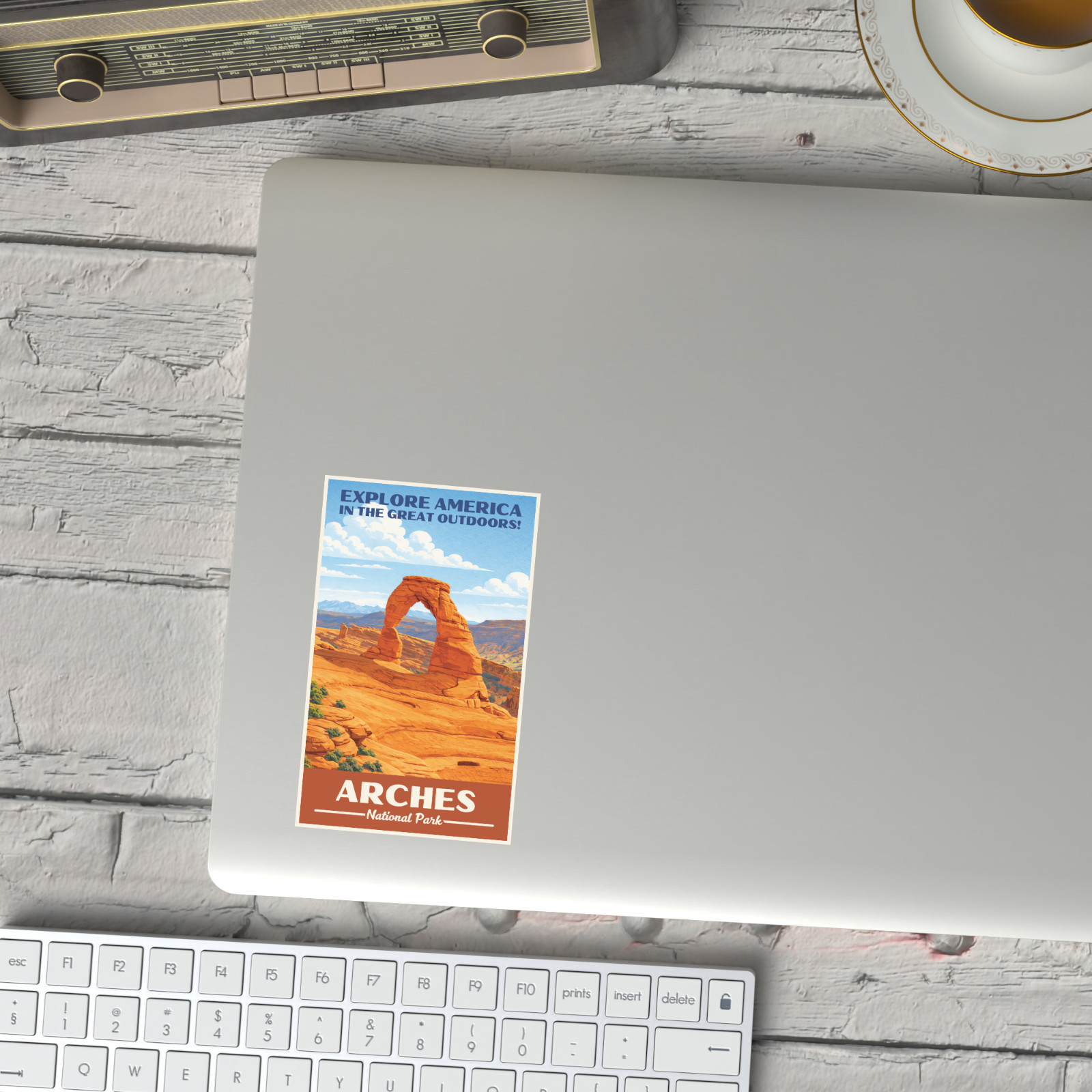 Arches National Park Sticker WPA Vintage Travel Waterproof Decal Utah