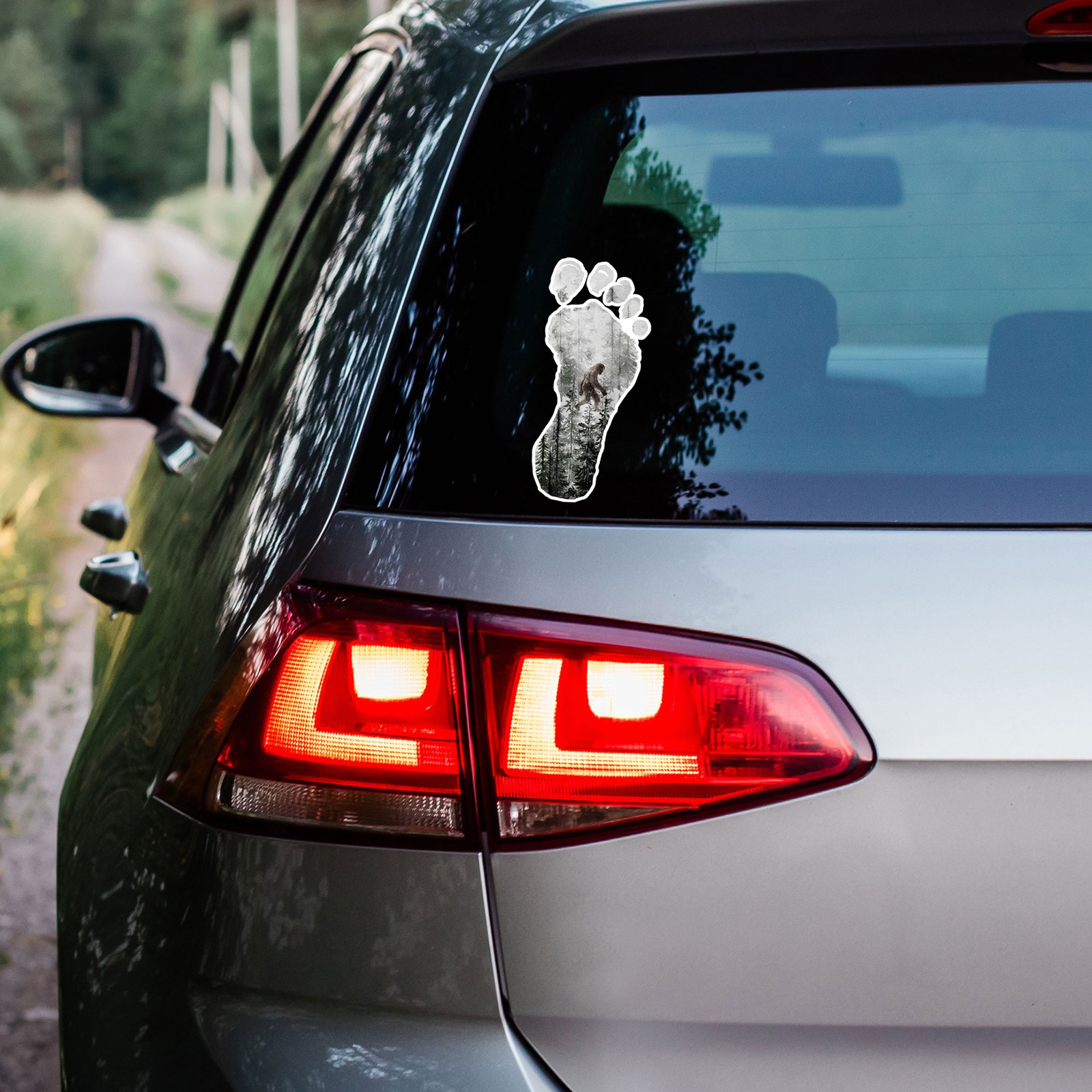 Footprint Bigfoot Sasquatch – Vinyl Decal Sticker – Car Window Laptop – ebn9218
