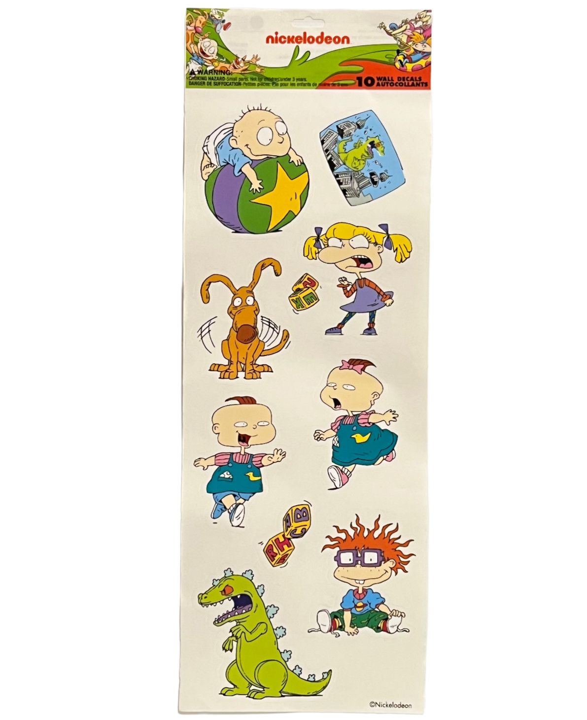 Nickelodeon 10 Wall Decals Removable Tommy Chuckie Angela Lil Phil Dil 3-4" Tall