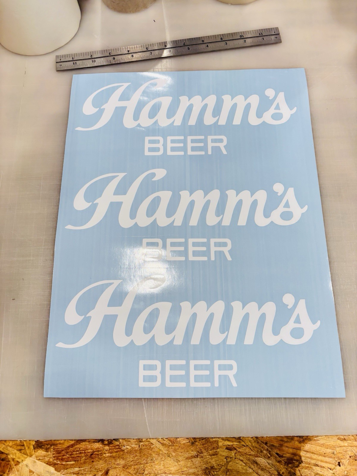 Custom Miller Time Beer Die Cut Vinyl Decal For White/Gold Surfaces/Signs/Glass