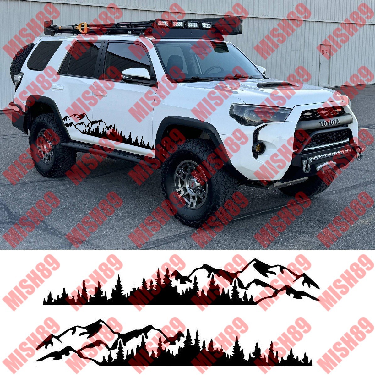 Mountain Forest Decal Body Door Off Road Truck Vinyl Stickers – Any Size