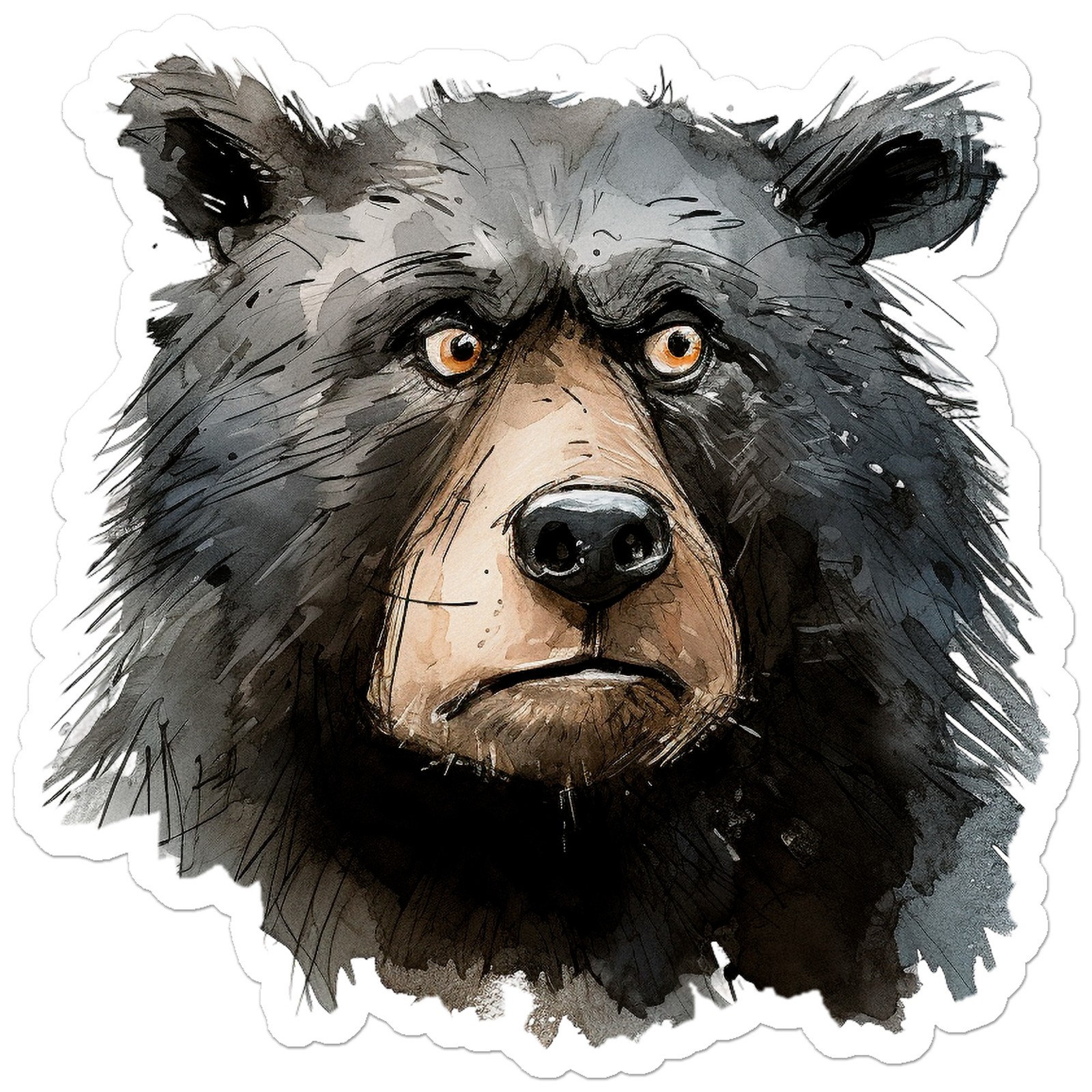 Black Bear – Vinyl Decal Sticker – Car Window Laptop – ebn12406