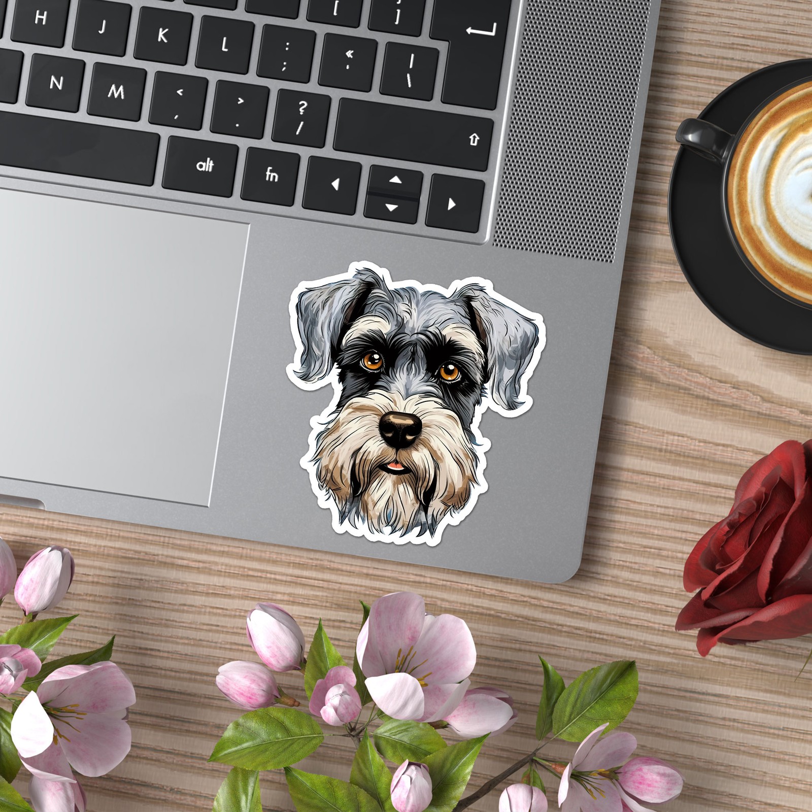 Schnauzer Dog – Vinyl Decal Sticker – Car Window Laptop – ebn11315