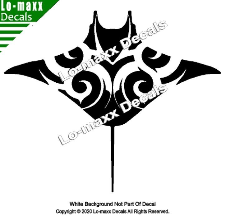 Manta Ray Fish Sea Life Seashore Ocean Beach Car Truck SUV Die Cut Vinyl Decal