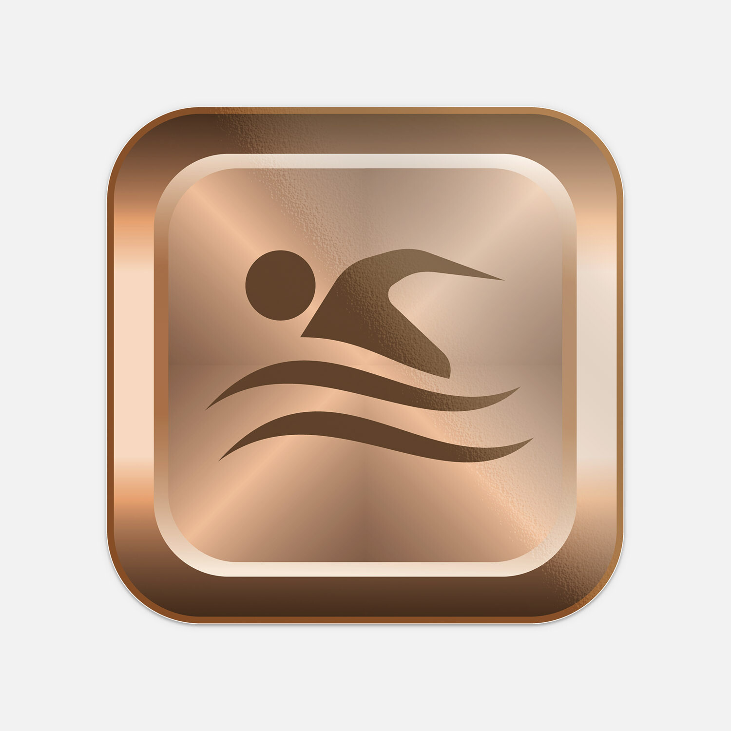 Swimming Sport Sign Emblem Vinyl Sticker Decal