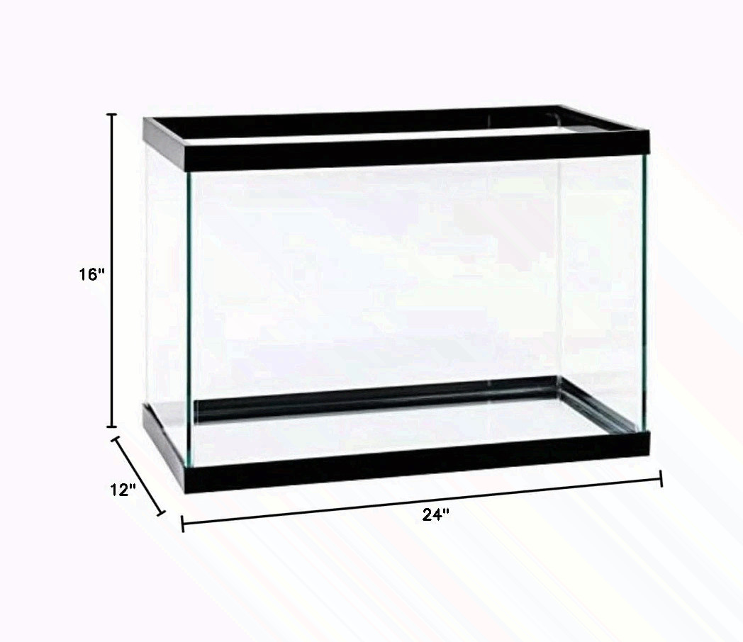 Tetra Glass Aquarium 20 Gallons, 20-gallon rectangular glass fish tank New from