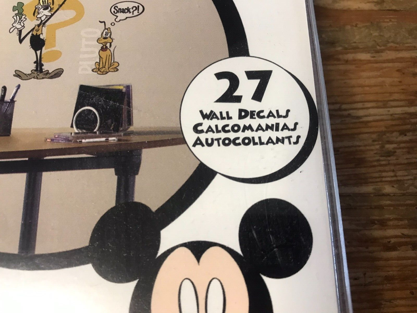 Disney Wall Graphics Mickey Minnie Mouse Goofy Kids Room Decals New Sticker Set