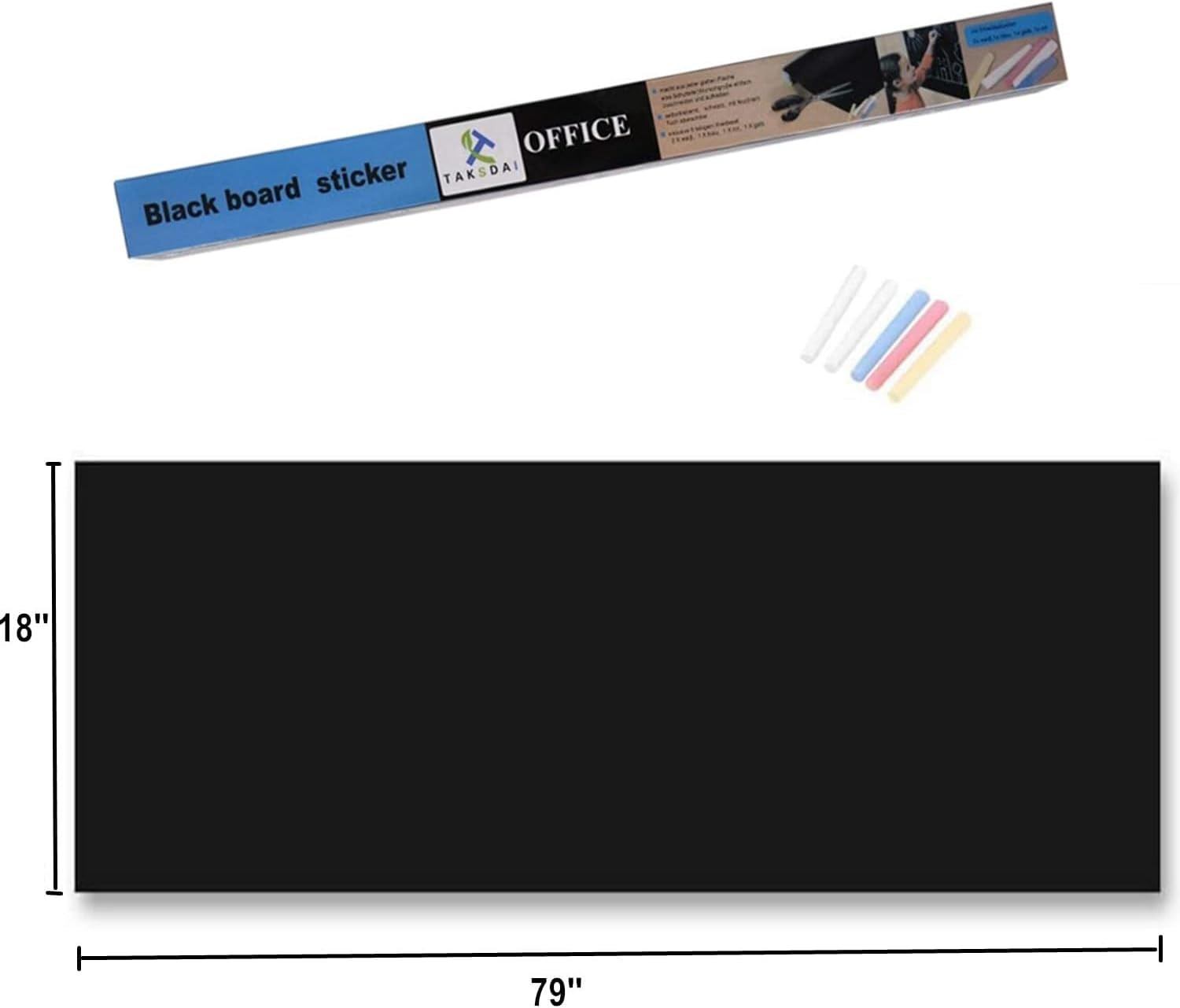 Self-Adhesive Chalkboard Wallpaper Blackboard Sticker Vinyl Decal