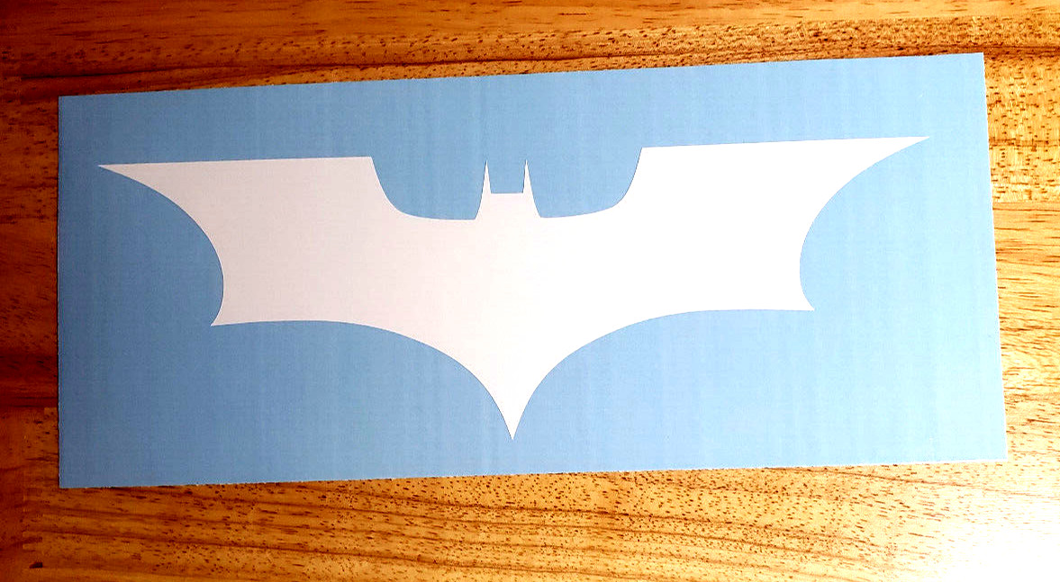 DARK KNIGHT Batman Decal Sticker LOGO Gloss WHITE Truck Hood Tailgate 30" FAST