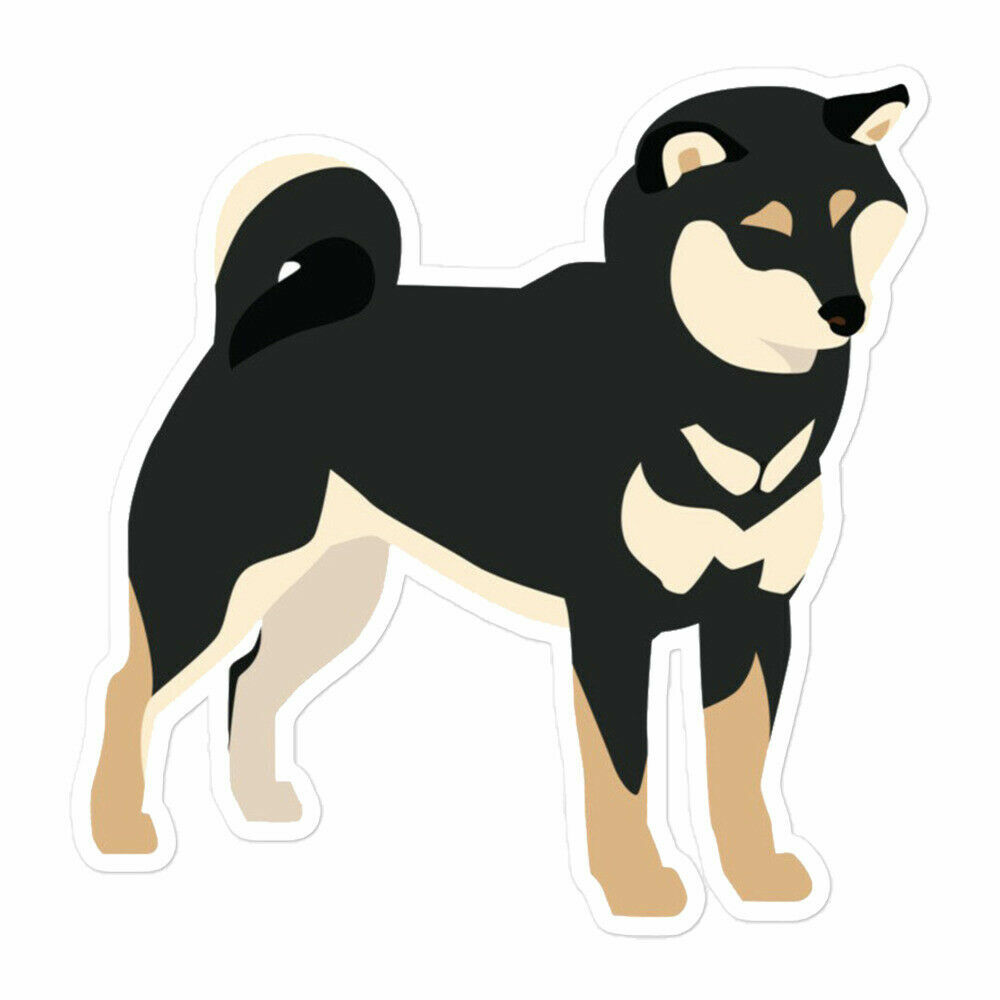 Black & Tan Shiba Inu Dog Owner Lover Vinyl Sticker